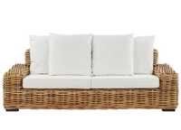 Sofa ogrodowa rattanowa 218 x 94 naturalna FORLI