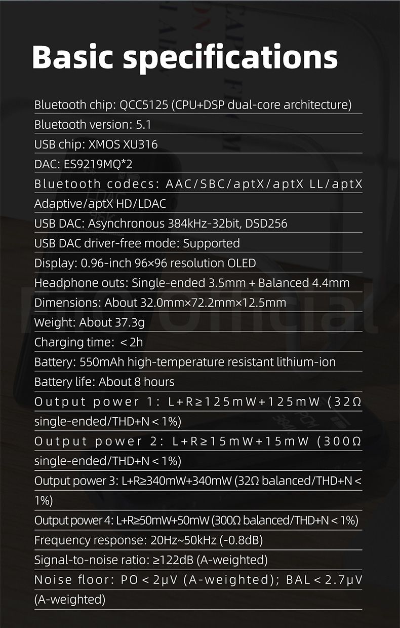 ЦАП із підсилювачем, Bluetooth ресивер FiiO BTR15 Black