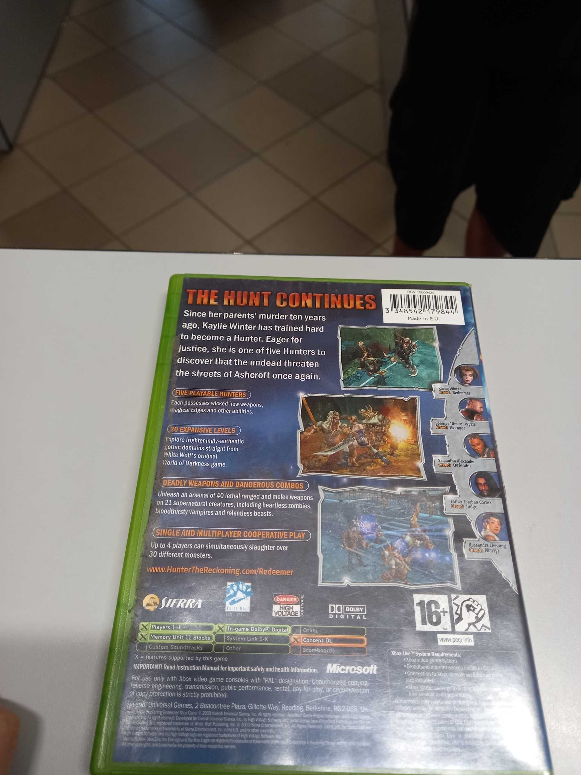 Hunter the Reckoning Redeemer xbox classic ang