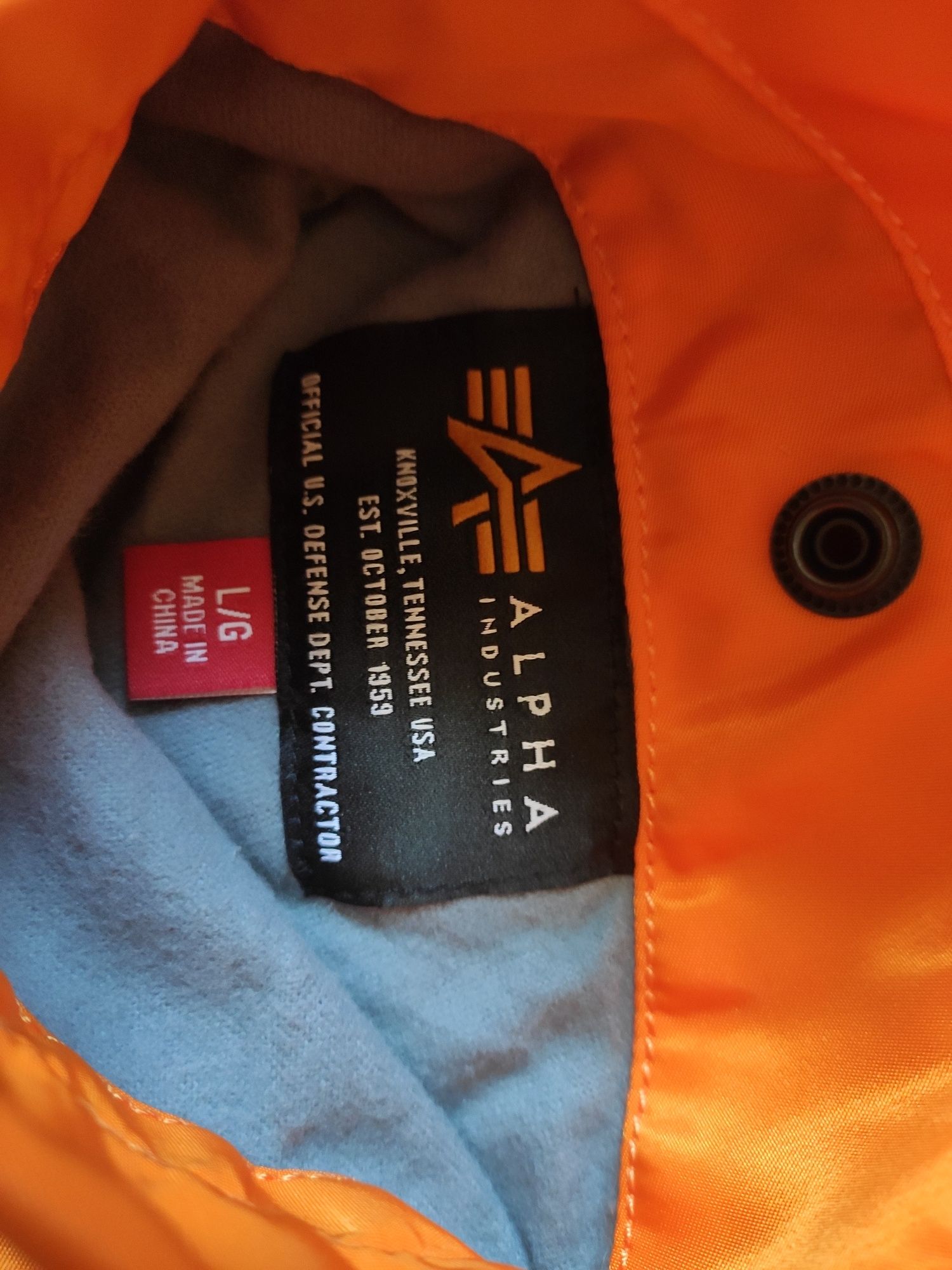 Чоловічій двосторонній бомбер Alpha Industries р.-L (оригінал)