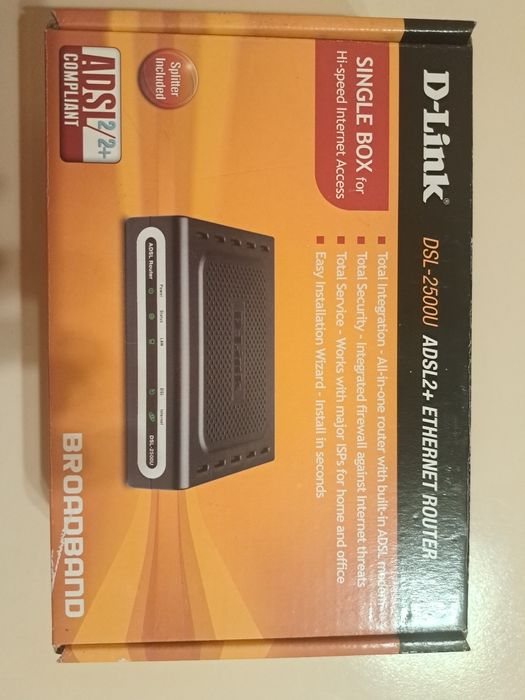 Роутер D-Link DSL-2500 ADSL2+Ethernet Router.