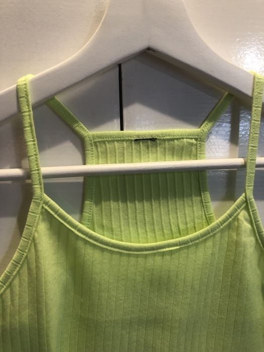 Koszulka crop-top top żółty M