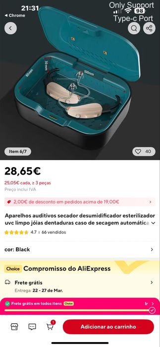 Multifuncional dryer aparelhos auditivos