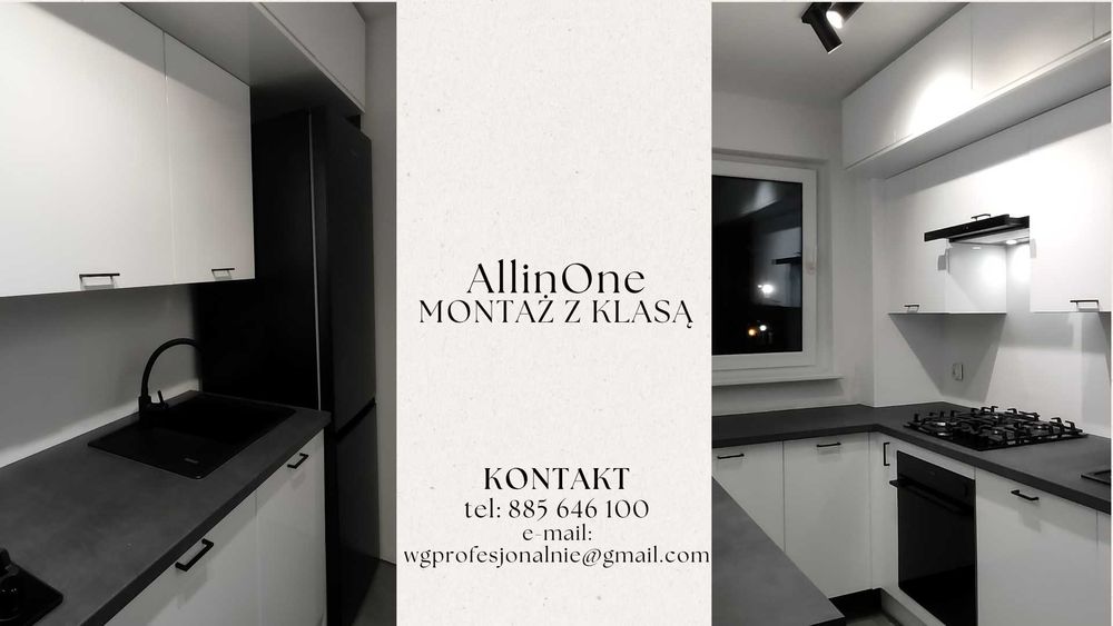 Castorama, Ikea, Agata, BRW, Leroy, MONTAŻ MEBLI I KUCHNI od A do Z