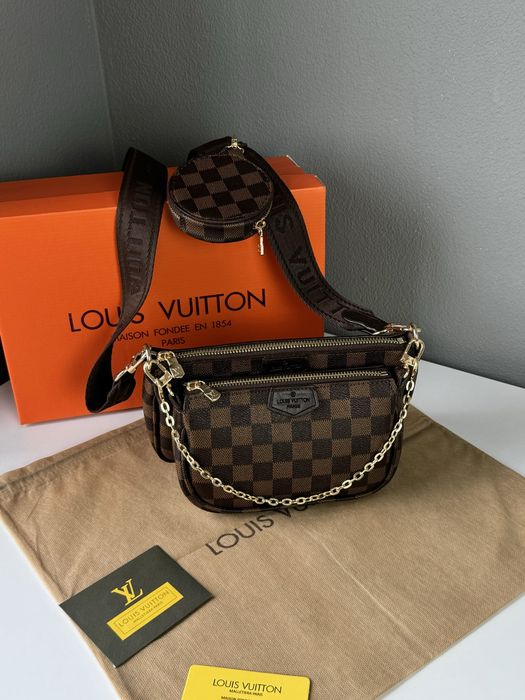 Жіноча сумка Louis Vuitton 3в1 multi кросбоди клатч Люкс женская сумка