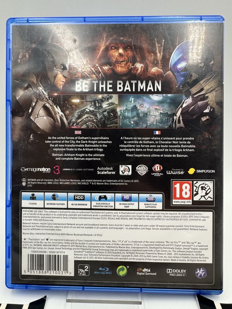 Batman Arkham Knight Ps4 Gwarancja