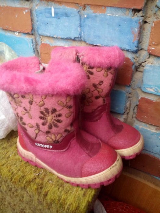 Тёплые валянки для девочки