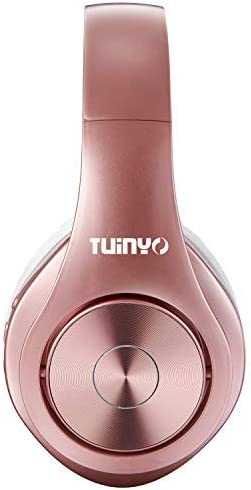 Słuchawki bezprzewodowe Bluetooth Over Ear Hi-Fi Stereo różowe
