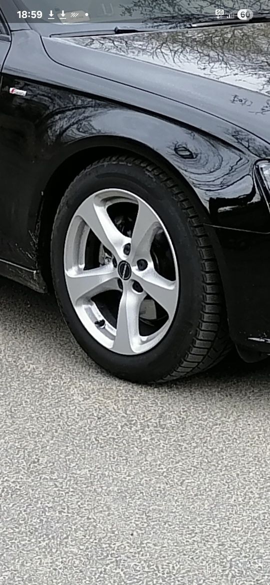 Borbet Alufelgi 17 cali 5x112 Audi VW Skoda + opony