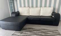 Vendo sofa em pele sintetica como novo
