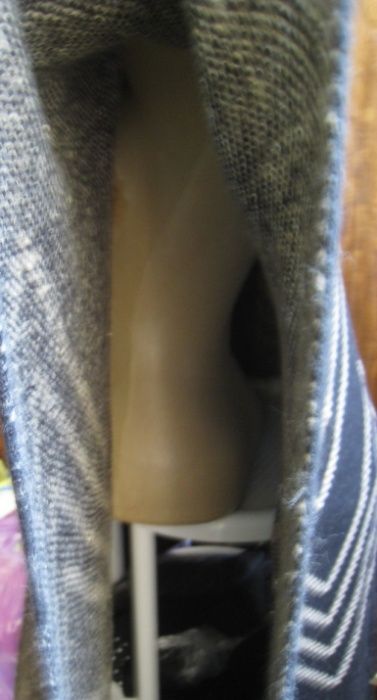 Пончо с геометрическим рисунком ёлочка