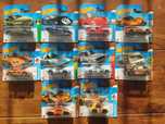 11x Hot wheels: mazda rx3 i mx5, lambo, VW, nissan porschex2, mclaren,