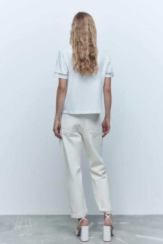Белая футболка Zara