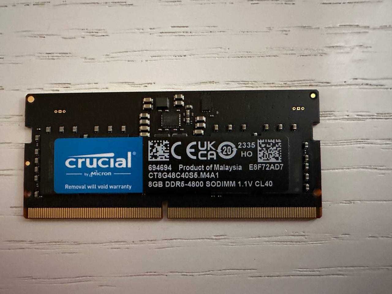Модуль пам'яті для ноутбука SoDIMM DDR5 8GB 4800 MHz