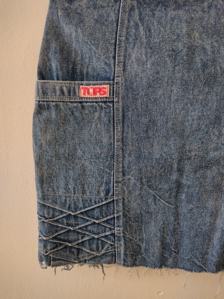 Jeansowa spódniczka vintage m 38 jeans dżins. Talia 39, długość 49,5