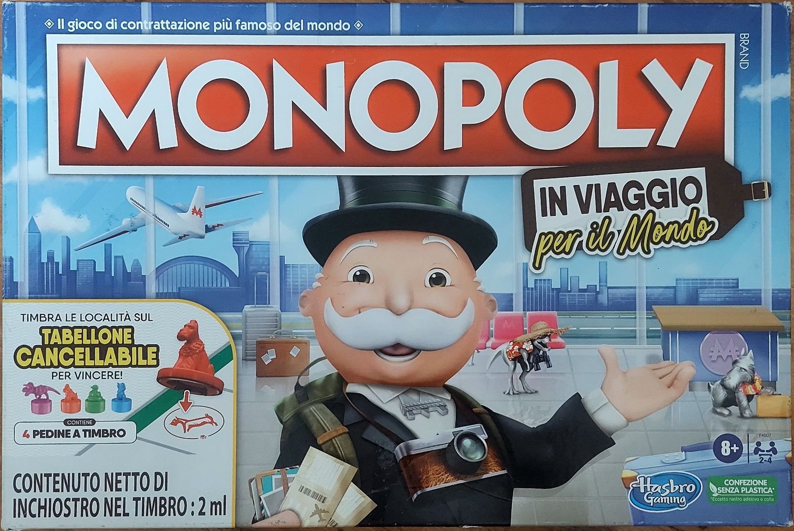 Monopoly Podróż dookoła świata z pieczątkami j. włoski