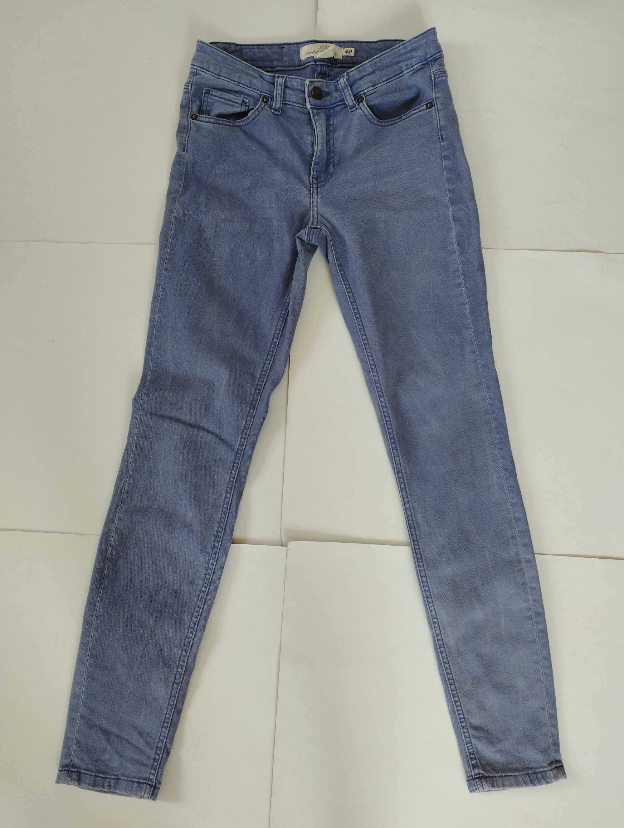 h&m logg jeansy dzinsy skinny 36