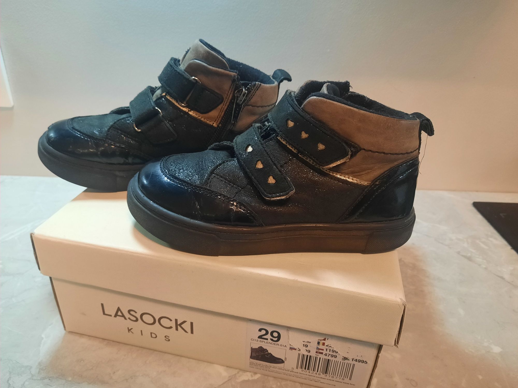 Buty wiosenne, trzewiki- Lasocki Kids r. 29- stan bdb