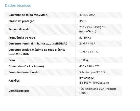 STAHlWERK MIG MAG 200A – Nova – Entr.imediata Coimbra