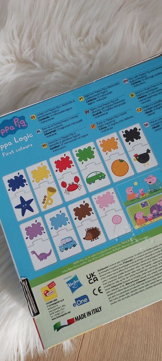 Gra logiczna dla dzieci Świnka Peppa karty