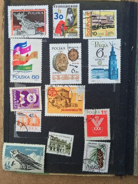 znaczki pocztowe, mała kolekcja