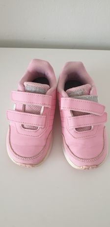 Adidasy różowe rozmiar 25  i sandalki srebrne