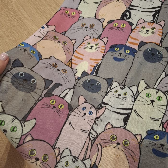 Szalik chustka w koty w kotki