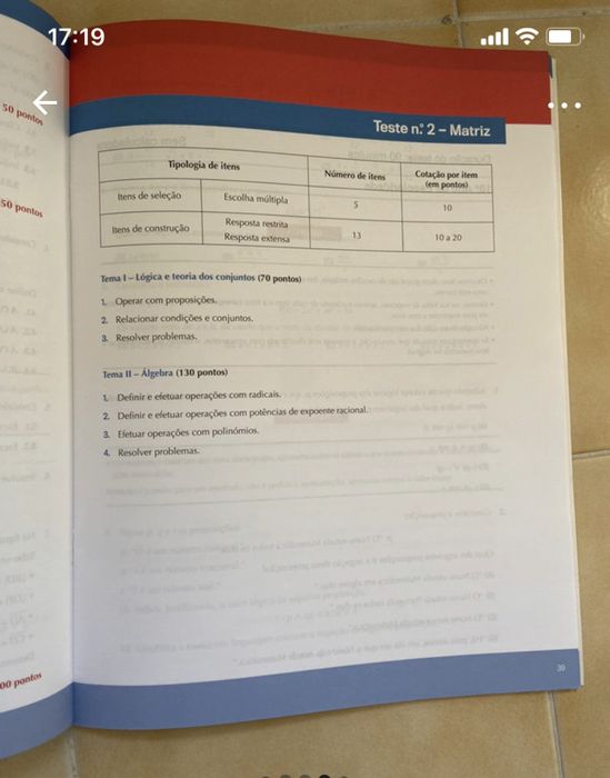 Caderno de atividades de Matemática A Expoente 10