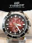 TISSOT zegarek SeaStar Chronograph Red Dial 300m SuperCena!
