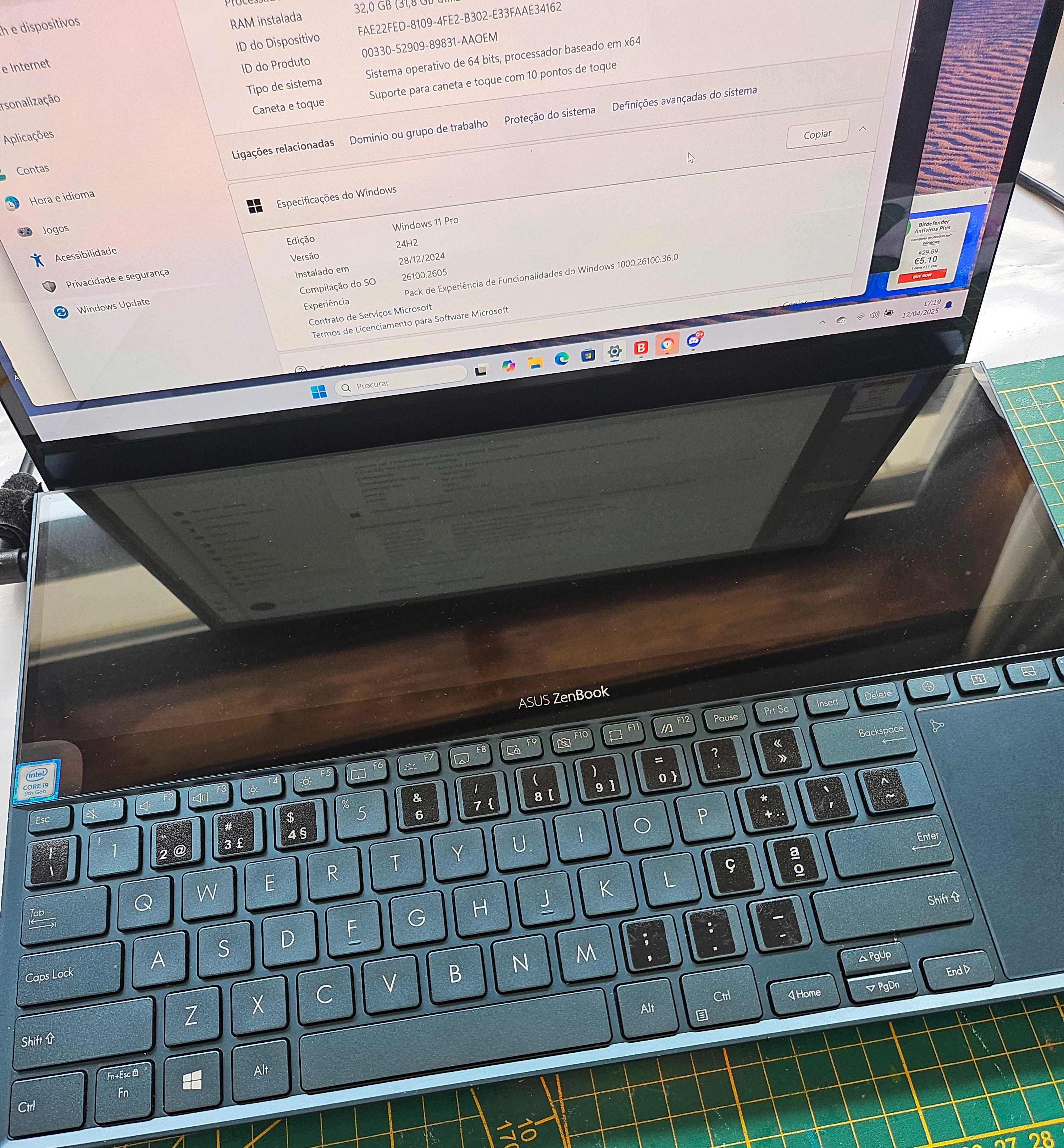 Asus zenbook duo pro i9 ux581gv