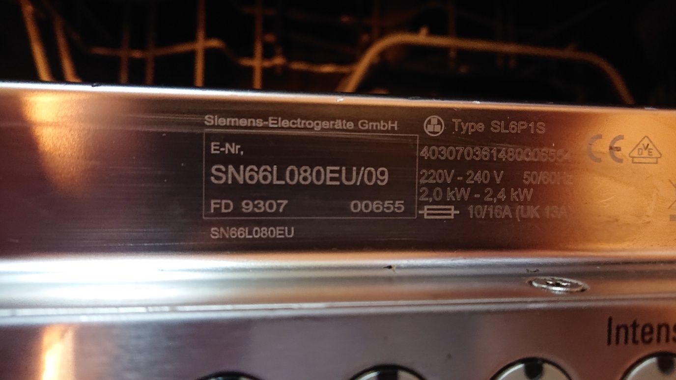 Zmywarka Siemens części SN66L080EU/09