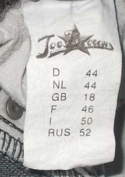 Spodnie jeansy stylowe rock black zdobione haft dżety XXL Joe Browns