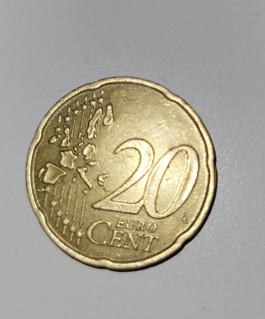 Moeda 20 cent (rara) Itália 2002