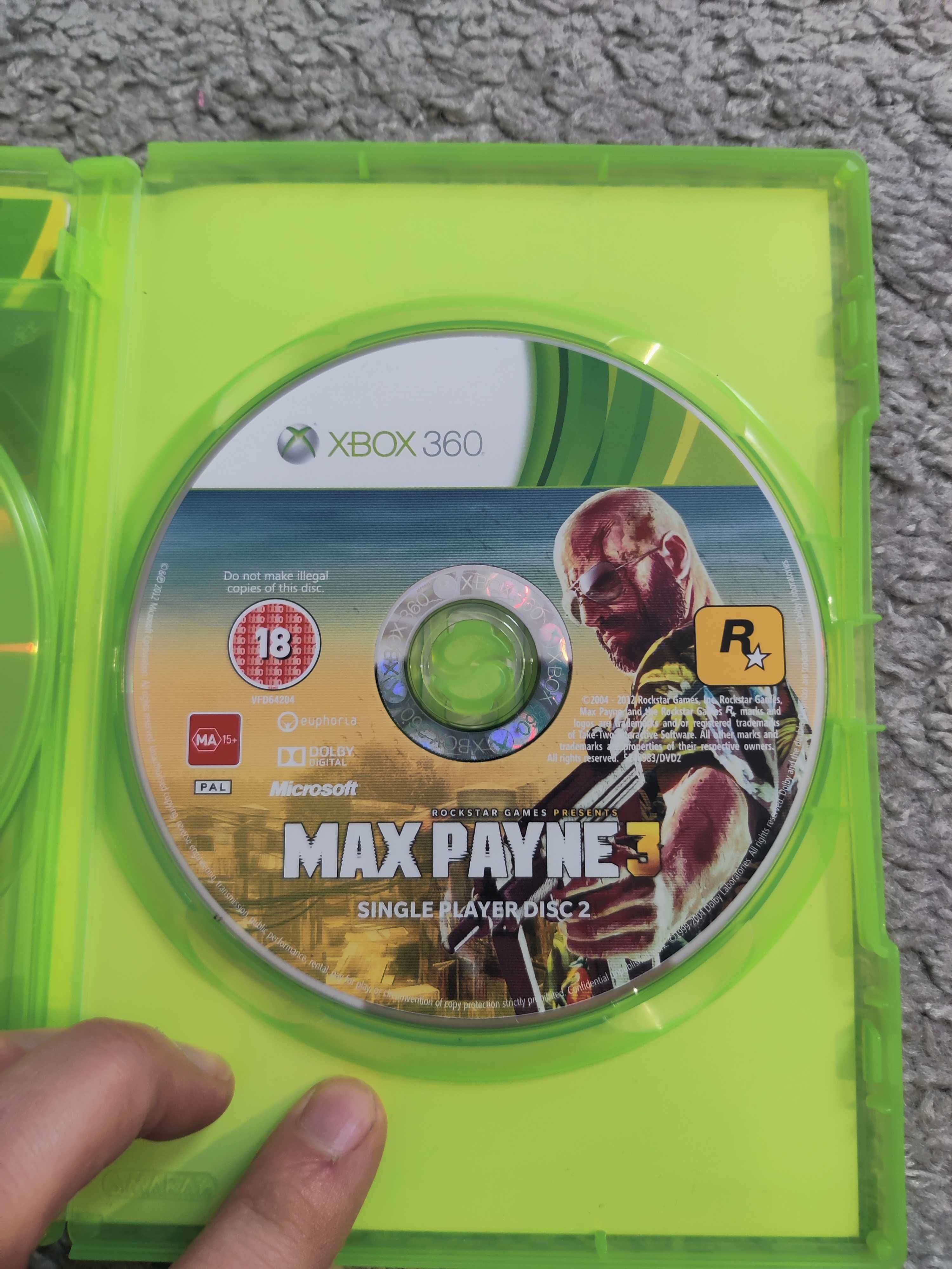 Gra Xbox 360 / Max Payne 3 - 2 płyty ( język angielski )