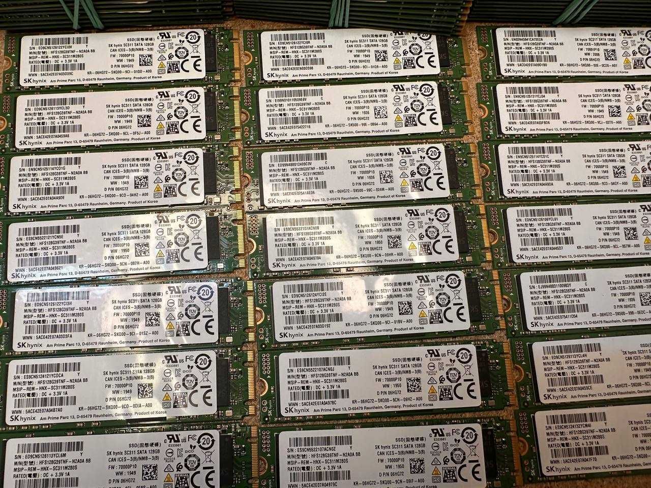SSD M.2 2280 128Gb SATA  | Samsung | Hynix | Toshiba | SanDisk |