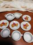 Porcelanowy zestaw do herbaty dla lalek Misie 9 elementów