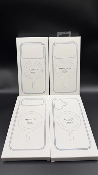 Silikonowe Przezroczyste Etui z magnesami od iphone’a 17 do 17 Pro Max