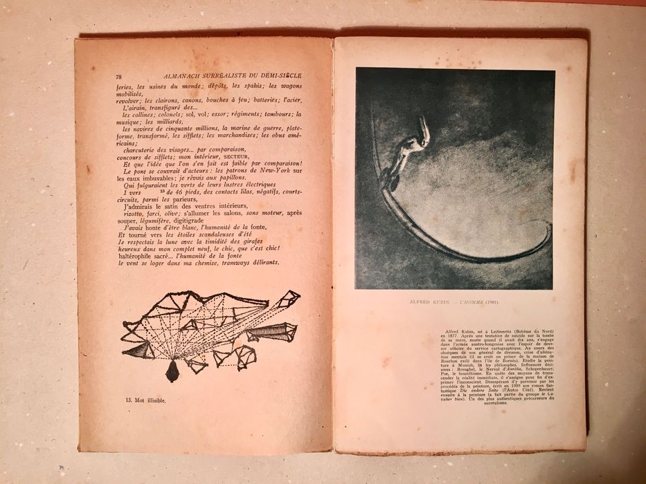 ALMANACH SURRÉALISTE - André Breton / Péret - n. special 1950