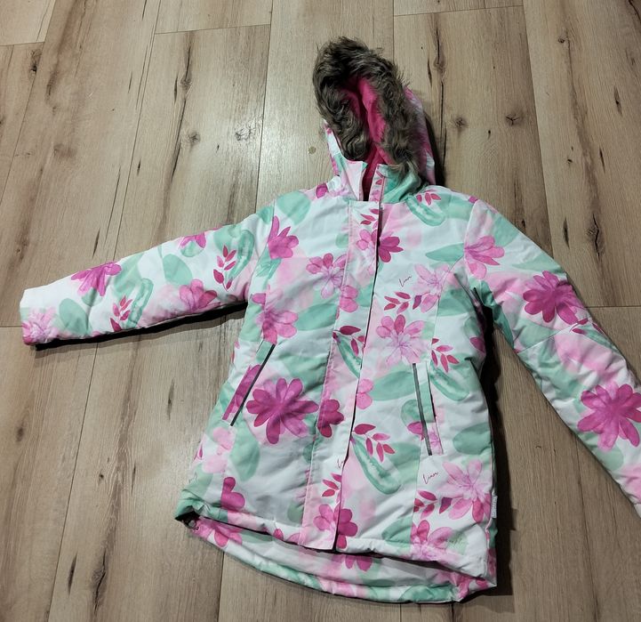 Dziewczęca kurtka zimowa narciarska marki Lemon 152 cm
