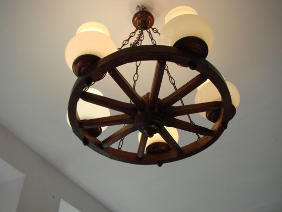 Żyrandol , lampa, koło