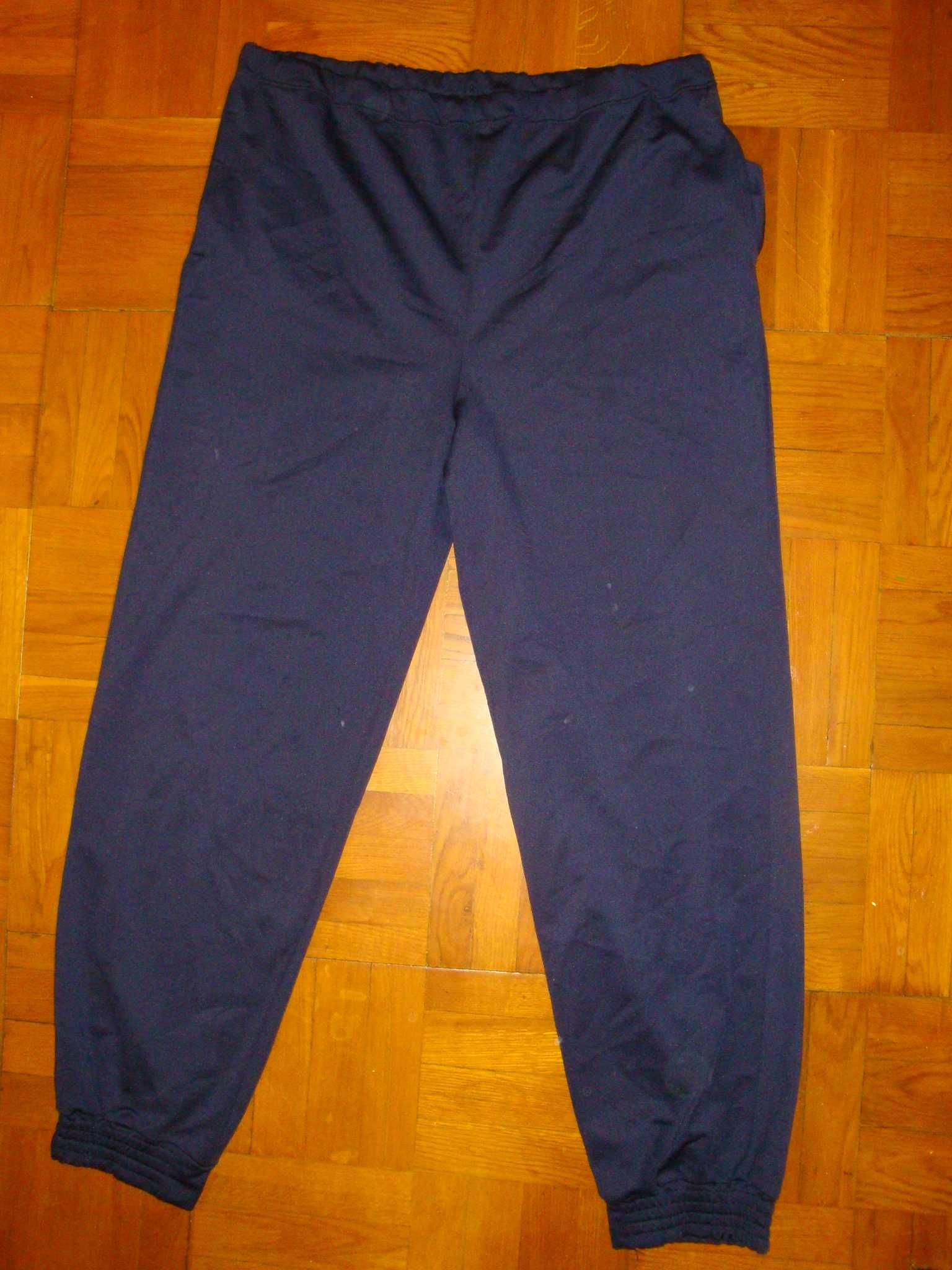 Брюки спортивные  полиестровые синие , размер 58-60 ( XXL )