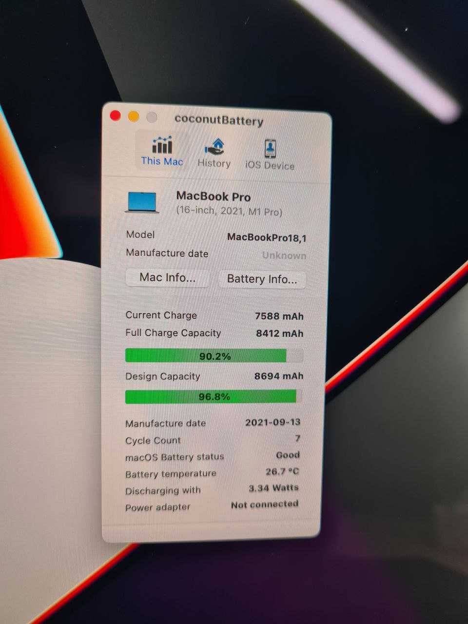 Ноутбук Apple MacBook Pro 16” Space Gray 16/512 Gb 2021 (MK183)