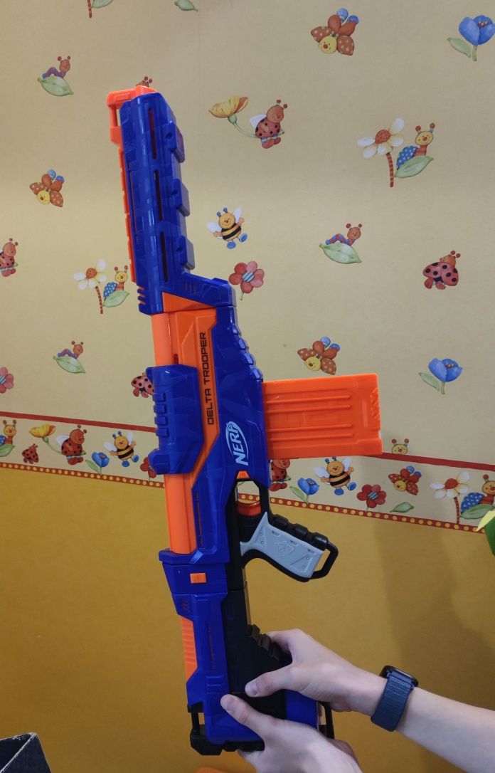 Бластер, автомат, снайперка Nerf delta trooper (elite)