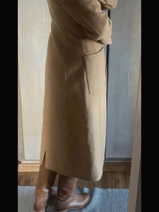 Wełniany płaszcz Massimo Dutti