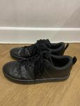 Czarne damskie adidasy ze skory ekologicznej