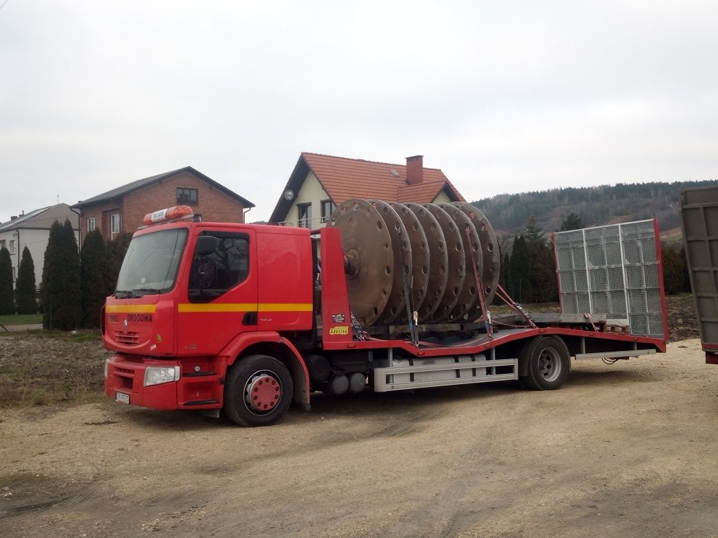 Pomoc drogowa Transport ciągników, koparek oraz innych maszyn