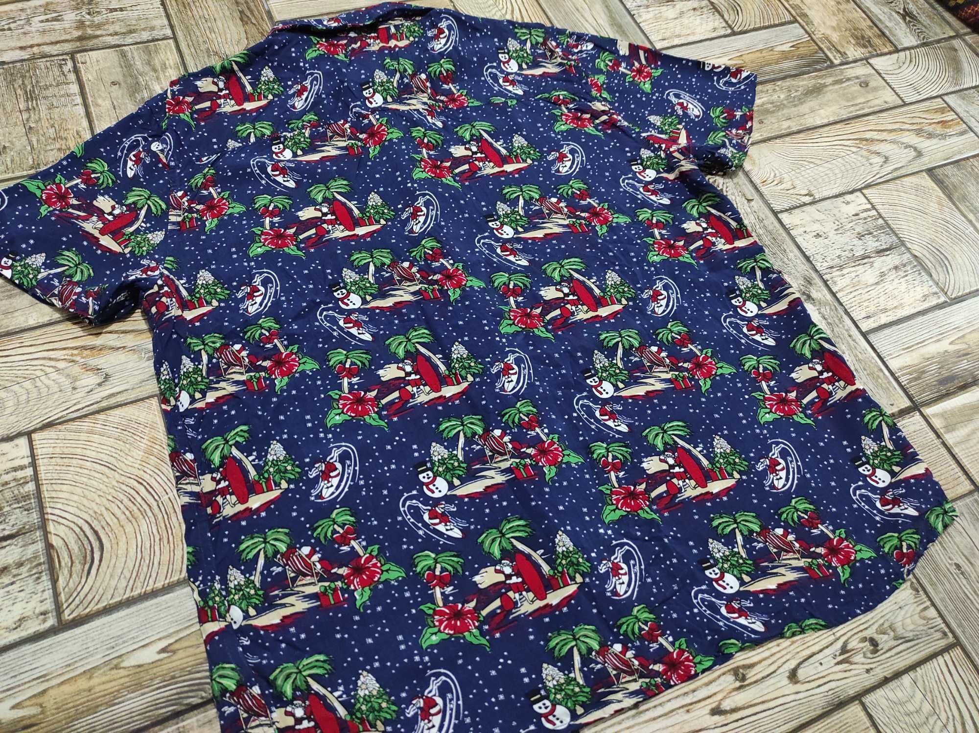 Чоловіча Новорічна Різдвяна Сорочка Новогодняя Рубашка Peacocks