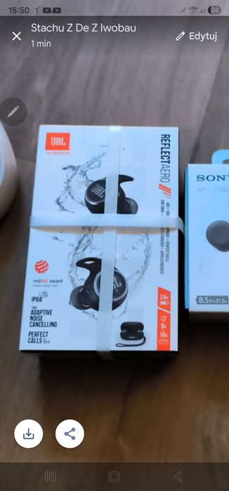 JBL Reflect Aero TWS Czarne