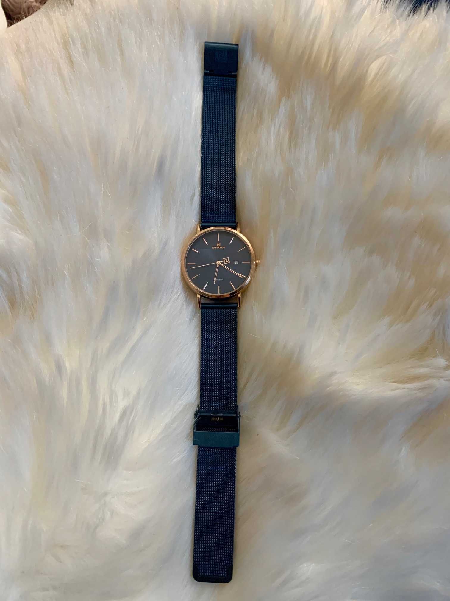 Zegarek Naviforce granat zloto Navy Blue gold