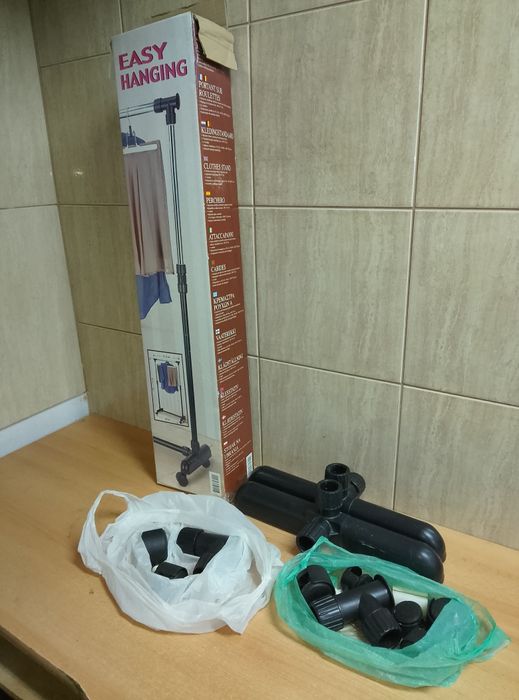 Stojak wieszak na ubrania 91x40 wysokość 100-172 cm